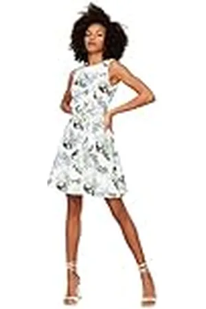 Trendyol Ajuste Regular Vestido Tejido Corto Acampanado para Mujer, , 36