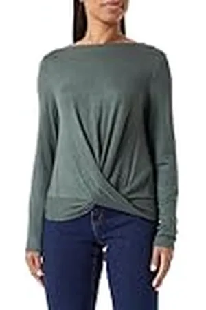 QS by s.Oliver Green 36 - Camiseta de Manga Larga para Mujer, , 38
