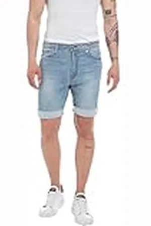 Replay MA981Y RBJ.901 Shorts Power Stretch, Pantalones cortos vaqueros con Power Stretch para hombre, , 33W