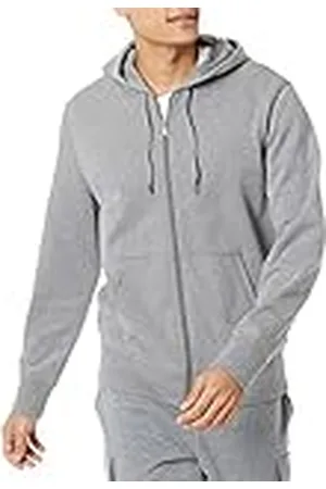 Amazon Sudadera Ligera de Felpa con Capucha y Cremallera Completa Hombre, , XS