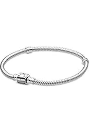 PANDORA Icons Pulsera con cadena de serpiente de plata de ley, 16