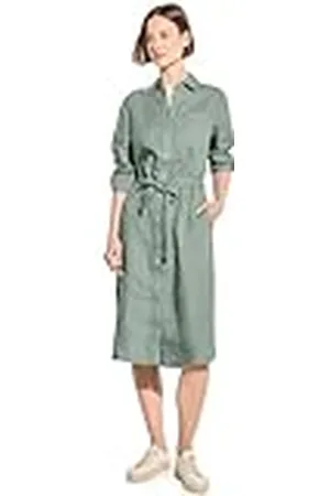 CECIL Linen_Solid Dress Vestido, , XXL para Mujer