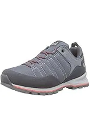 Jack Wolfskin Scrambler Lite Texapore W, Zapatos de Low Rise Senderismo Mujer, Pebble Grey/Orange Coral 6512, 40 EU