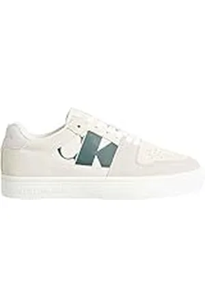 Calvin Klein Jeans Classic Cupsole NBS Mix YW0YW01612, Zapatillas Deportivas Mujer, Beige (Creamy White/Eggshell), 37 EU