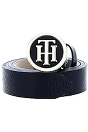 Tommy Hilfiger Mujer Cinturón TH Round Buckle Belt 3.0 Cinturón de Cuero, , 95