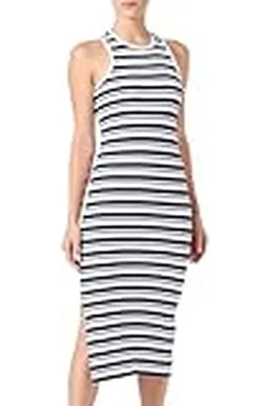 ONLY Onlbelfast Stripe S/L Mididress Jrs Noos Vestido Midi, , Mujer