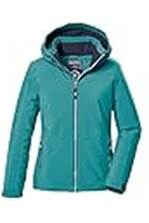 Killtec Niñas Chaqueta funcional/chaqueta de exterior con capucha KOW 352 GRLS JCKT, dunkelmint, 128, 42145-000