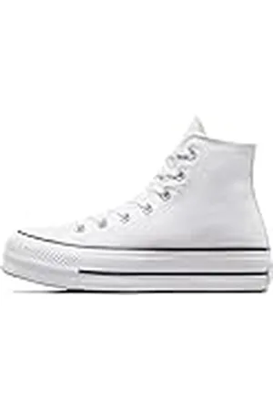 Converse Chuck Taylor All Star Lift - Hi - Blanco/Negro/Blanco Canvas, 37 EU