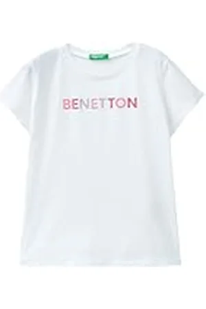 Benetton T-Shirt 3i1xc10h8 Camiseta, , 130 cm para Niñas