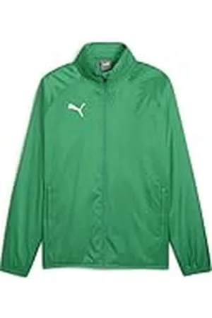 PUMA TeamGOAL All Weather Jacket Chaqueta de poliéster, Hombre, Sport Green White, S