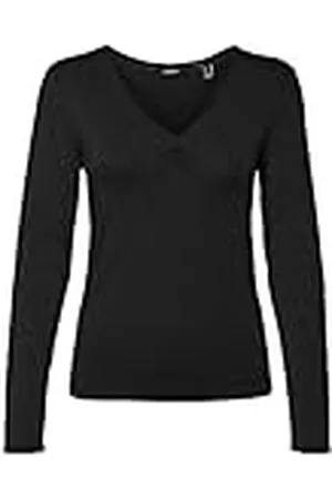 VERO MODA Vmalberte LS V-Neck Top Jrs Noos Camiseta de Manga Larga, , S para Mujer