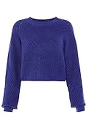 myMo Jersey de Punto Corto Informal para Mujer, poliéster Reciclado, , Talla XL Suéter