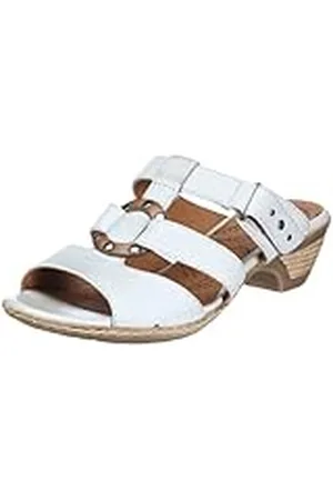 Jana Natural 8-8-27207-26 - Zuecos de cuero para mujer, Gris (Grau/Grey Comb), 40 1/2