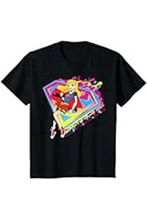 DC Comics Originals Niños Gotas con el logotipo de Supergirl de DC Kids Super Hero Girls Camiseta