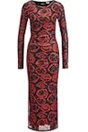 JJXX Jxrosa Mesh LS Maxi Dress Wvn Vestido Largo, , M para Mujer