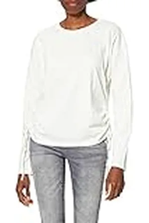NA-KD Drawstring Detailed Top Camisa, Blanco Roto, M para Mujer