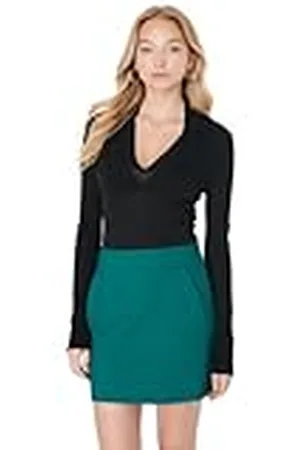 Trendyol Minifalda Tejida Recta Acampanada para Mujer Falda, , 36
