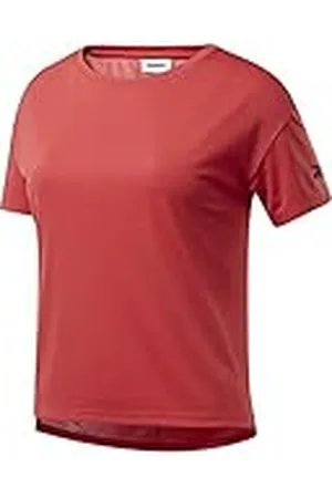 Reebok Wor Comm Poly tee Solid Camiseta, Mujer, , M