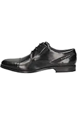 Bugatti Derby mit Textileinsatz und Querkappe, Cordones Hombre, , 45 EU