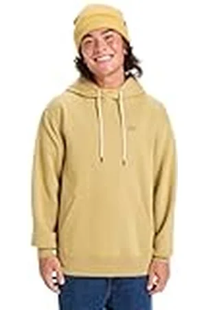 Quiksilver Sudadera de Forro Polar con Capucha Salt, Color Beige