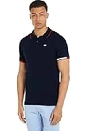 Tommy Hilfiger TJM REG Flag Cuffs Polo DM0DM12963 Polos de Manga Corta, , XXS para Hombre