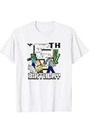 Minecraft Group Shot Happy 5th Birthday Camiseta