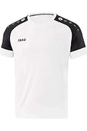 Jako Maillot Champ 2.0 (Manga Corta) Camiseta, Unisex niños, Blanco/Negro, 140