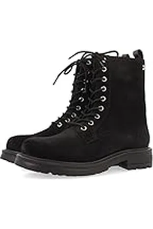 Gioseppo Botas Negras de Estilo Militar para Mujer REGAIA
