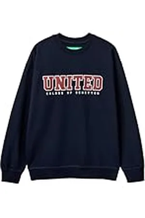 Benetton Camiseta G/C M/L 342ZU1094 Sudadera con Capucha, , Hombre