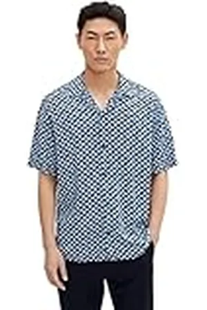 TOM TAILOR Hombre Camisa de manga corta Resort 1031037, , L