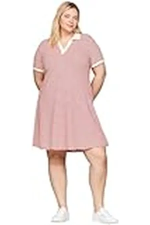 Tommy Hilfiger Vestido tipo polo Mujer Curve de manga corta, Mehrfarbig (Multicolor), 48