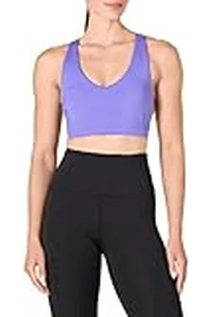 Amazon Sujetador deportivo Active Sculpt con cuello en V y soporte medio - colores interrumpidos Mujer, , 5XL Grande