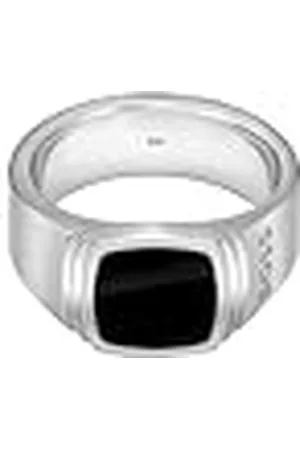 HUGO BOSS Jewelry Anillo para Hombre Colección ODELL en Acero Inoxidable Con Ónix Negro - 1580652M