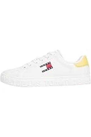 Tommy Hilfiger (New TJW Logo Sneaker ESS EN0EN02703, Parte Superior Baja Mujer, Yellow (Yellow Dahlia), 36 EU