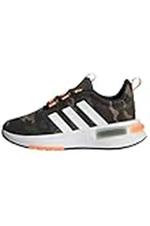adidas Racer TR23 Shoes Kids, Zapatillas para Correr, Shadow Olive/White/Orange, 38 2/3 EU