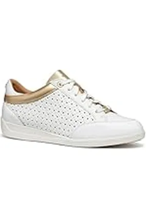 Geox D Myria C, Zapatillas Mujer, White, 37 EU