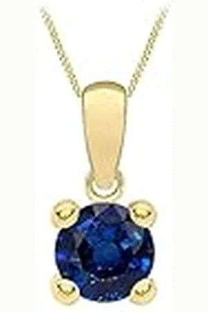 Amazon Collar con Colgante de Piedra Natal de Septiembre en Oro de 9 Quilates (previamente Amazon Collection)