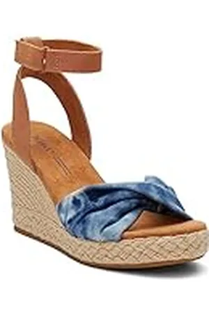 TOMS Marisela, Sandalia de Cuña Mujer, Azul (Azul Marino), 41 EU