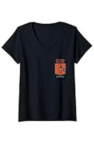 Chucky Mujer It’s Time To Play Faux Pocket Camiseta Cuello V