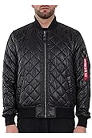 Alpha Industries MA-1 DQ Chaqueta Bomber, Negro (Black-03), XL para Hombre