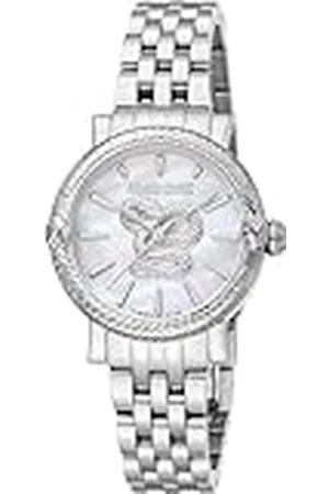 Roberto Cavalli Reloj Analógico para Mujeres de Cuarzo con Correa en Acero Inoxidable RV1L231M0011