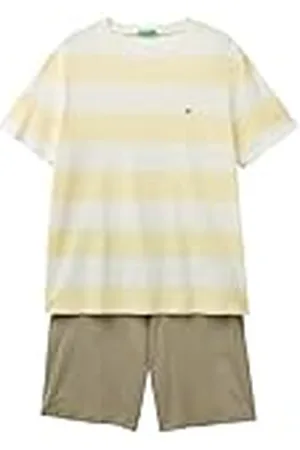 Benetton Pig(Camiseta+Short) 3ers4p025 Juego de Pijama, , L Hombres