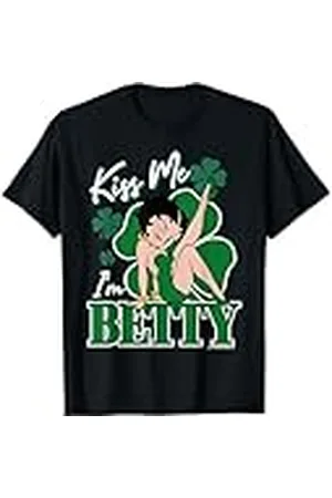 Betty Boop Bésame Soy Betty Día de San Patricio Camiseta
