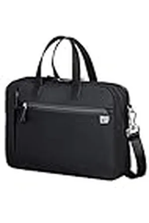 Samsonite Eco Wave - Bolsa de laptop de 15.6 pulgadas con 2 compartimentos, 39 cm, 15.5 L, negro (negro)