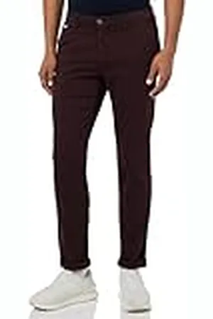 Replay Pantalón chino para hombre Benni Regular-Fit Hyperflex con elástico, rojo , 30W / 32L