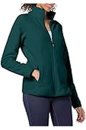 Amazon Chaqueta de Forro Polar Suave con Cremallera Completa y Corte clásico (Disponible en Tallas Grandes) Mujer, , S