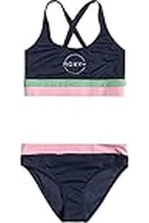 Roxy Ilacabo Active - Conjunto de bikini crop top para Niñas 7-16