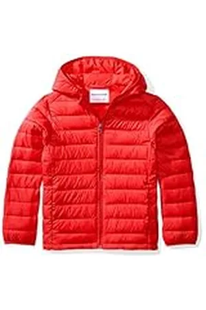 Amazon Chaqueta Acolchada con Capucha, Plegable, Ligera y Resistente a la Lluvia Niño, , 11-12 años