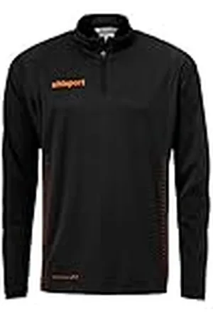 Uhlsport Score 1/4 Zip Chándal con Cremallera 1/4, Hombre, Negro/Naranja Fluor, XXXL