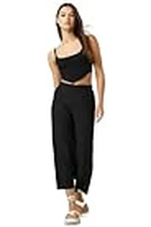 Koton Relaxed Fit Hose mit Gummizug Crop Beinabschluss Pantalones, , M para Mujer